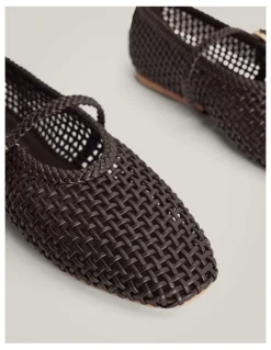 Witchery Rina Flats in Espresso