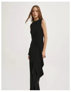 Witchery Sash Wrap Top in Black