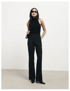 Witchery Slim Flare Pant in Black