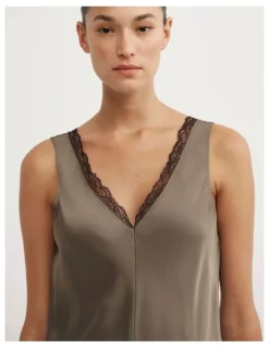 Witchery Trim Detail Camisole in Deep Sage