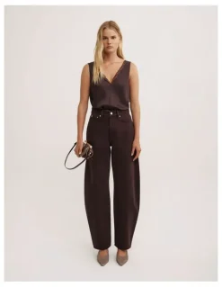 Witchery Trim Detail Camisole in Espresso