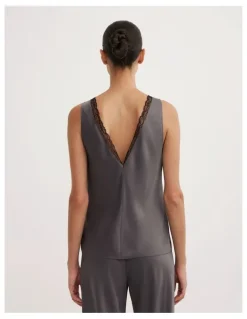 Witchery Trim Detail Camisole in Charcoal