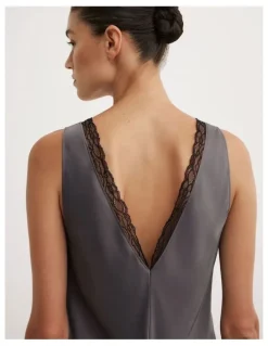 Witchery Trim Detail Camisole in Charcoal