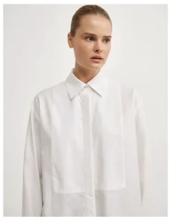 Witchery Tuxedo Shirt in Fresh White