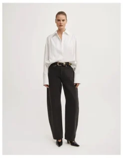 Witchery Tuxedo Shirt in Fresh White