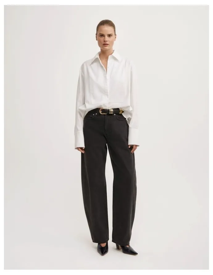 Witchery Tuxedo Shirt in Fresh White