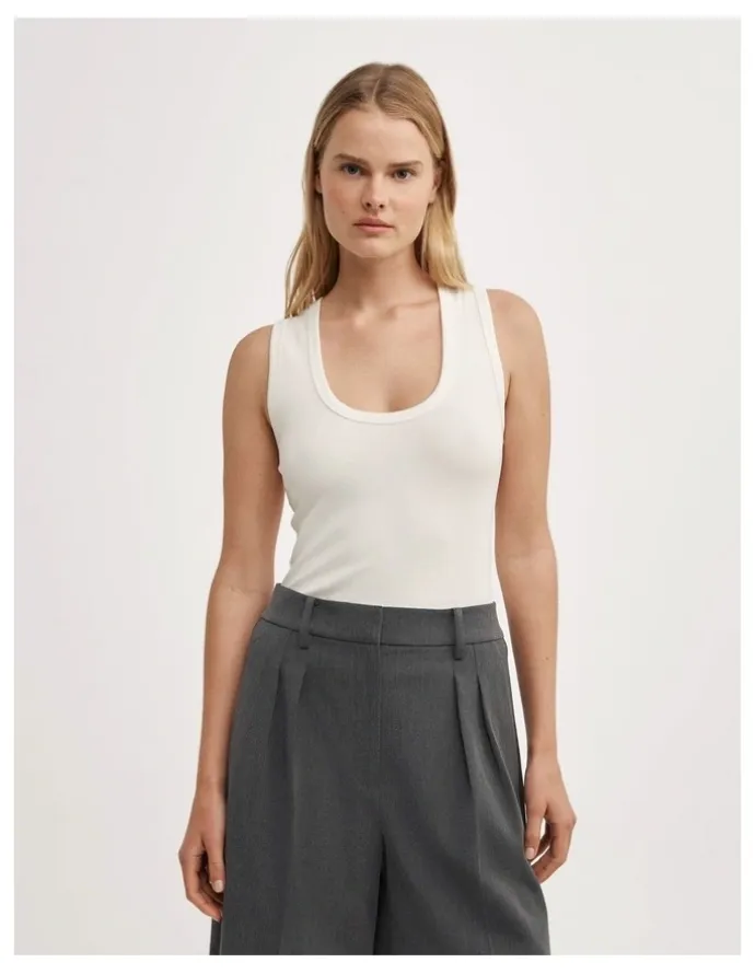 Witchery U-neck Tank Top in Fresh White
