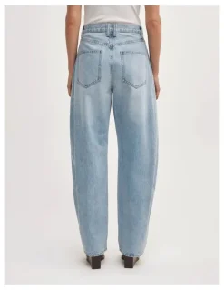 Witchery Barrel Leg Jeans in Vintage Wash Denim