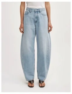 Witchery Barrel Leg Jeans in Vintage Wash Denim