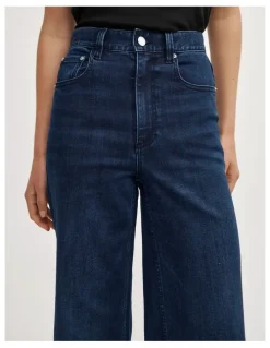 Witchery Palazzo Denim Jeans in Dark Ink