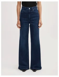 Witchery Palazzo Denim Jeans in Dark Ink