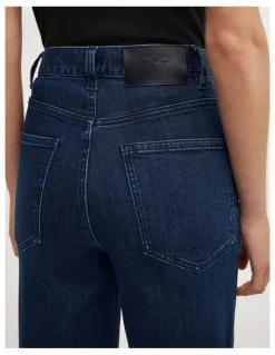 Witchery Palazzo Denim Jeans in Dark Ink