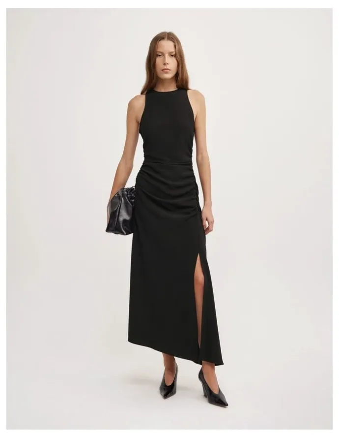 Witchery Ruch Crew Neck Dress in Black