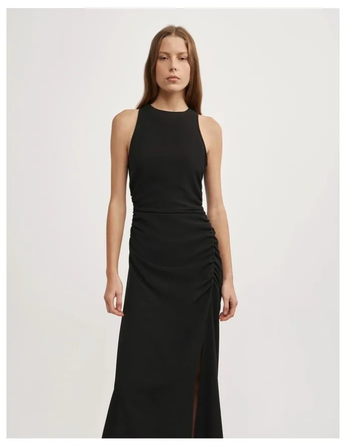 Witchery Ruch Crew Neck Dress in Black