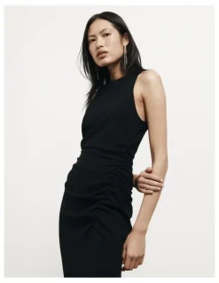 Witchery Ruch Crew Neck Dress in Black