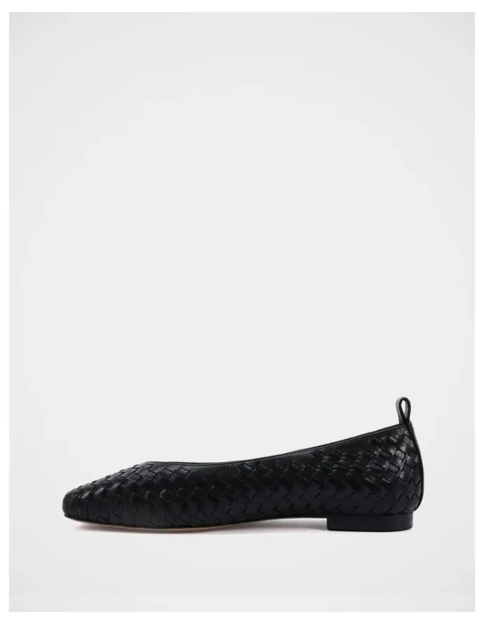 Wittner Berty Leather Ballet Flat in Black