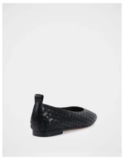 Wittner Berty Leather Ballet Flat in Black