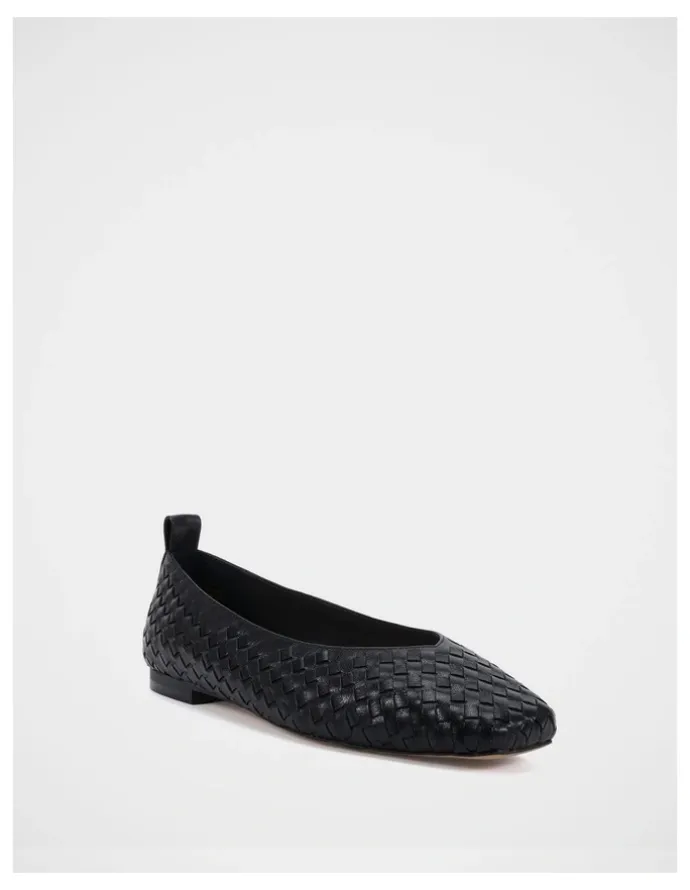 Wittner Berty Leather Ballet Flat in Black