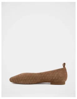 Wittner Berty Suede Leather Ballet Flat in Nutmeg