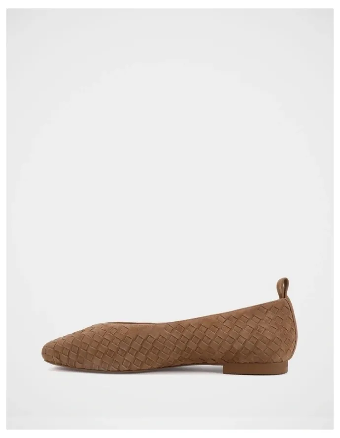 Wittner Berty Suede Leather Ballet Flat in Nutmeg