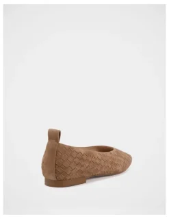 Wittner Berty Suede Leather Ballet Flat in Nutmeg