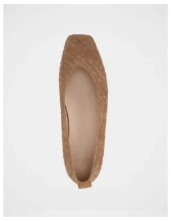 Wittner Berty Suede Leather Ballet Flat in Nutmeg