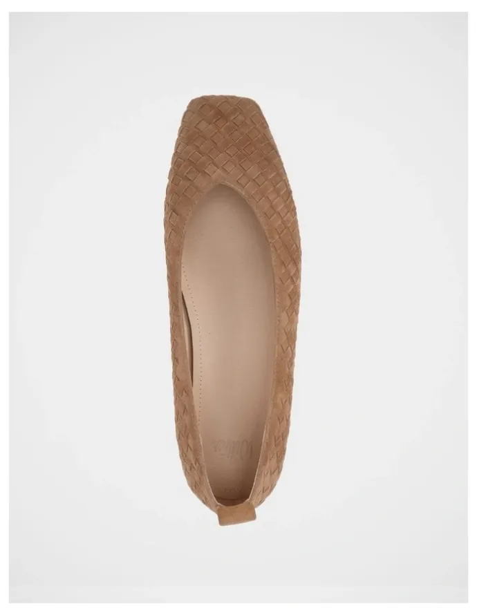 Wittner Berty Suede Leather Ballet Flat in Nutmeg
