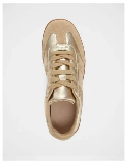 Wittner Boston Metallic Leather Sneaker in Gold