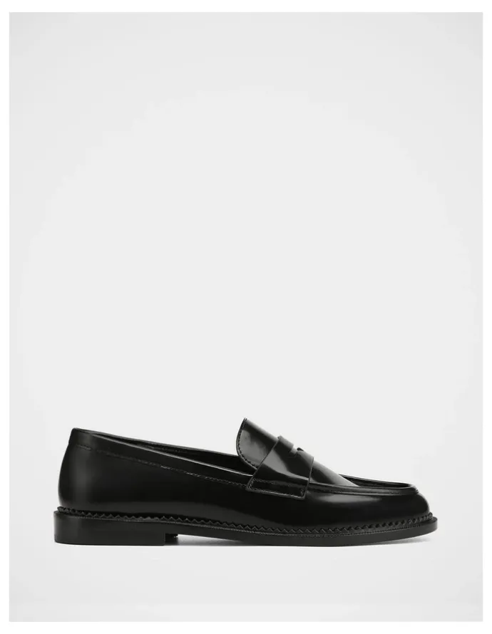 Wittner Brody Leather Loafer in Black
