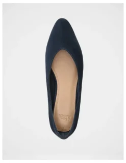 Wittner Calio Suede Leather Ballet Flat in Navy