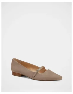 Wittner Carina Suede Leather Ballet Flat on Light Taupe