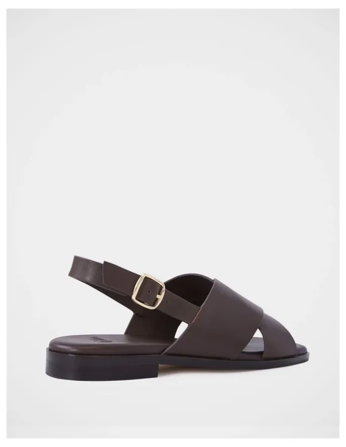 Wittner Deon Leather Sandal in Ebony