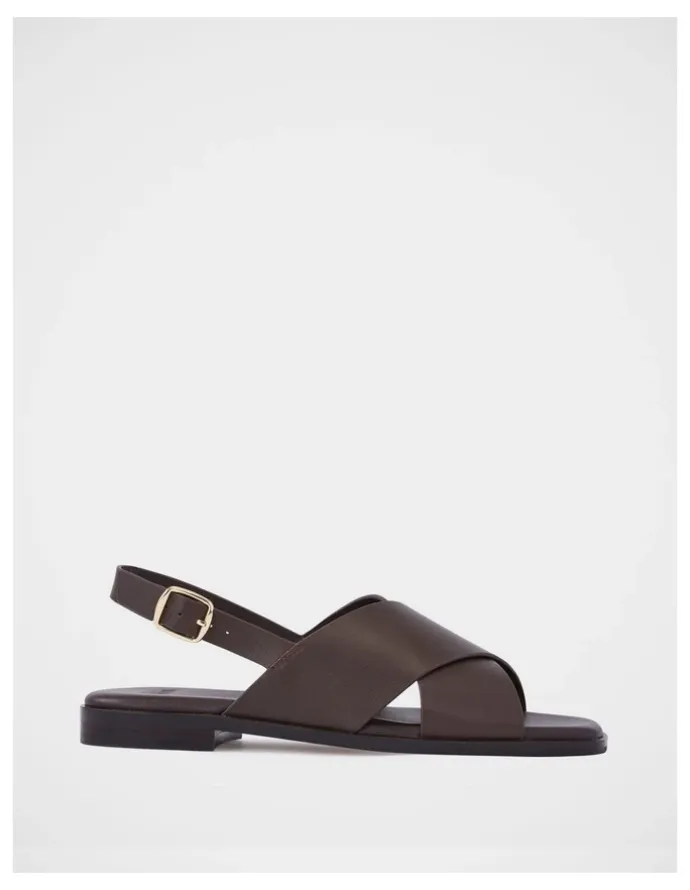 Wittner Deon Leather Sandal in Ebony