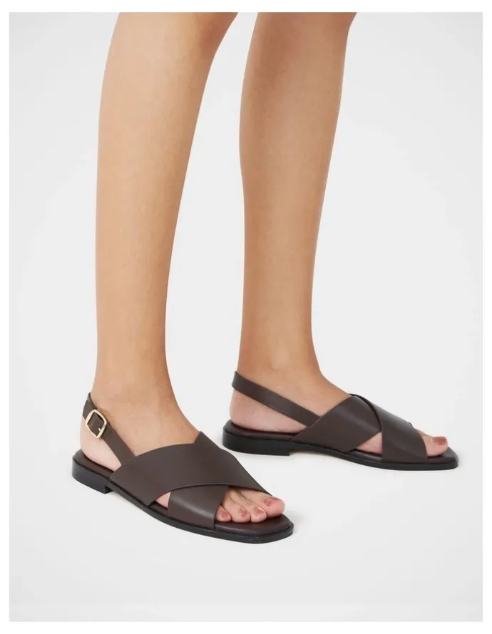 Wittner Deon Leather Sandal in Ebony