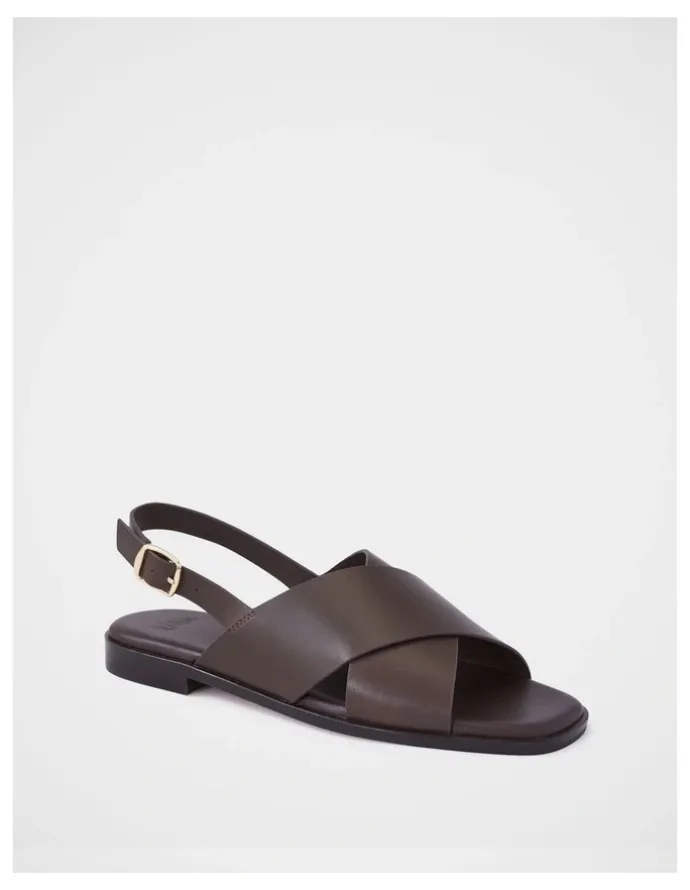 Wittner Deon Leather Sandal in Ebony