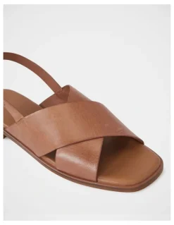 Wittner Deon Leather Sandal in Dark Cognac