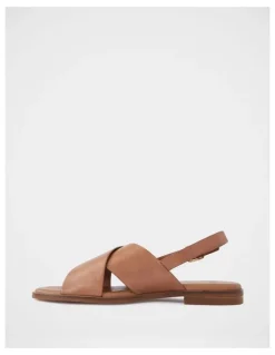 Wittner Deon Leather Sandal in Dark Cognac