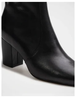 Wittner Kyrah Leather Ankle Boot in Black