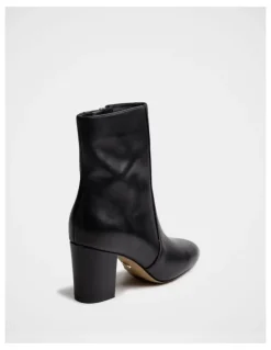 Wittner Kyrah Leather Ankle Boot in Black
