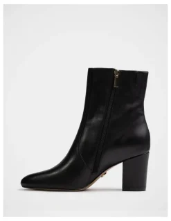 Wittner Kyrah Leather Ankle Boot in Black