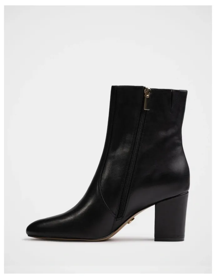 Wittner Kyrah Leather Ankle Boot in Black