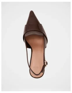 Wittner Luna Leather Slingback in Syrup