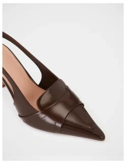 Wittner Luna Leather Slingback in Syrup