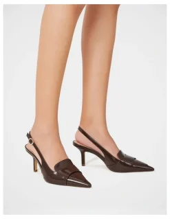Wittner Luna Leather Slingback in Syrup