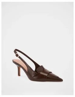 Wittner Luna Leather Slingback in Syrup