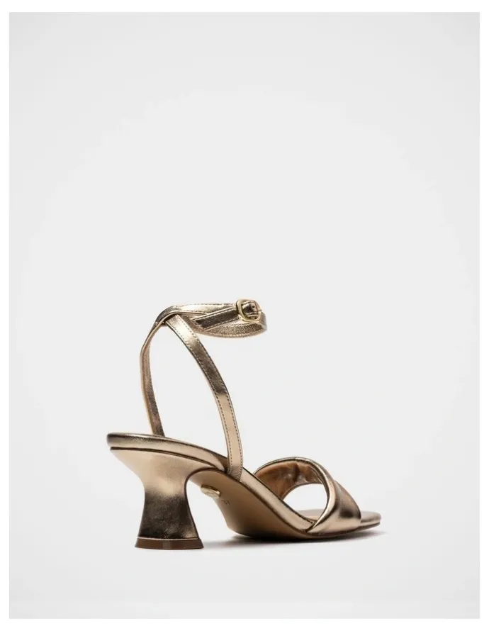 Wittner Martina Flared Heel Sandal in Champagne