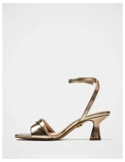 Wittner Martina Flared Heel Sandal in Champagne
