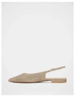 Wittner Mary Metallic Lurex Slingback in Gold