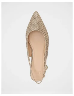Wittner Mary Metallic Lurex Slingback in Gold