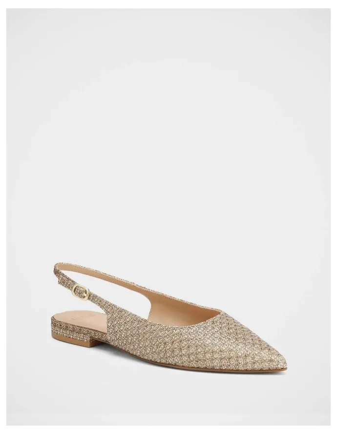 Wittner Mary Metallic Lurex Slingback in Gold